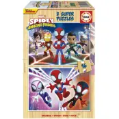 Educa Spidey Träpussel 2x16 bitar
