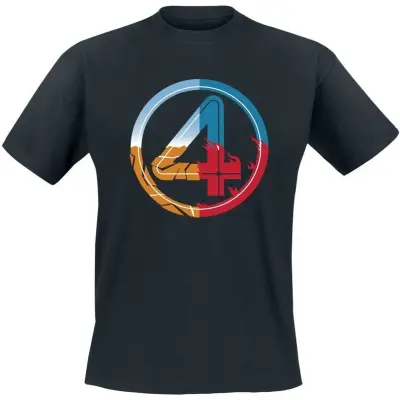 Fantastic Four - Marvel T-shirt - Element Logo - S XXL - för Herr - svart