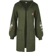 Guardians Of The Galaxy - Marvel Cardigan - Floral Groot - S M - för Dam - mörkgrön