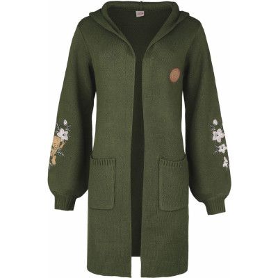 Guardians Of The Galaxy - Marvel Cardigan - Floral Groot - S M - för Dam - mörkgrön