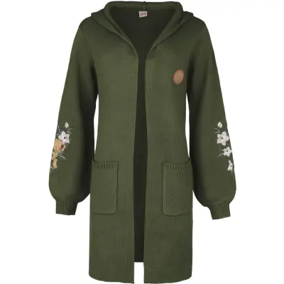 Guardians Of The Galaxy - Marvel Cardigan - Floral Groot - S M - för Dam - mörkgrön