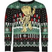 Guardians Of The Galaxy - Marvel Christmas jumper - Groot - Grootings - S XXL - för Herr - flerfärgad