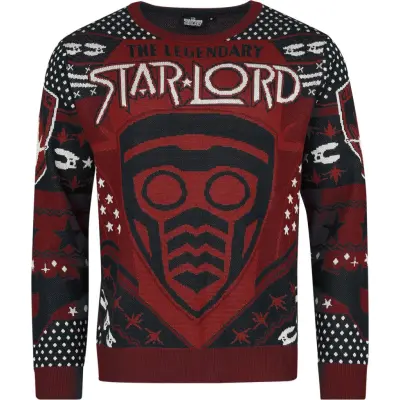 Guardians Of The Galaxy - Marvel Christmas Jumper - Star-Lord - S XXL - för Herr - flerfärgad