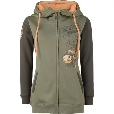 Guardians Of The Galaxy - Marvel Luvjacka - Groot - Let's rock this - S 5XL - för Dam - flerfärgad