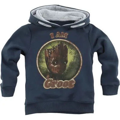 Guardians Of The Galaxy - Marvel Luvtröja - Barn - I Am Groot - 128 - för barn - marinblå