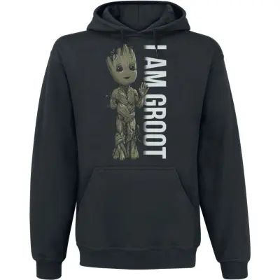 Guardians Of The Galaxy - Marvel Luvtröja - I Am Groot - Profile - L XXL - för Herr - svart