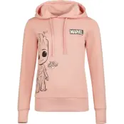 Guardians Of The Galaxy - Marvel Luvtröja - I Am Groot - S 3XL - för Dam - mörkrosa