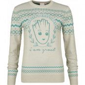 Guardians Of The Galaxy - Marvel Stickad jumper - Groot - M XXL - för Dam - flerfärgad