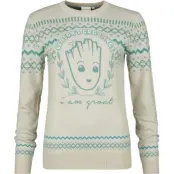 Guardians Of The Galaxy - Marvel Stickad jumper - Groot - S XXL - för Dam - flerfärgad