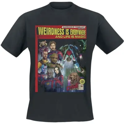 Guardians Of The Galaxy - Marvel T-shirt - Comic Cover - S XXL - för Herr - svart