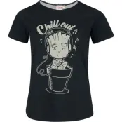 Guardians Of The Galaxy - Marvel T-shirt - Groot - Chill Out - S XXL - för Dam - svart