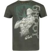 Guardians Of The Galaxy - Marvel T-shirt - Groot - S L - för Herr - mörkgrön