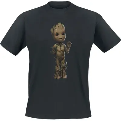 Guardians Of The Galaxy - Marvel T-shirt - I Am Groot - Wave Pose - S XXL - för Herr - svart