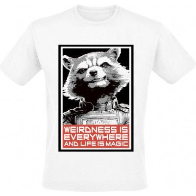 Guardians Of The Galaxy - Marvel T-shirt - Red Rocket - S L - för Herr - vit