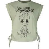 Guardians Of The Galaxy - Marvel Topp - Groot - Be Leaf In Yourself - S XXL - för Dam - oliv