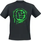 Hulk - Marvel T-shirt - Fist Symbol - S M - för Herr - svart