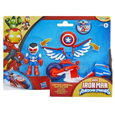 Iron Man Awesome Friends Fordon med figur Captain America -  -  Leksaksaffären