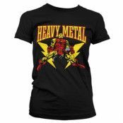 Iron Man Likes Heavy Metal Girly T-Shirt, T-Shirt