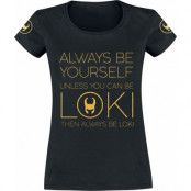 Loki - Marvel T-shirt - Always Be Yourself - S XXL - för Dam - svart