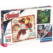 Marvel - Avengers - 3 Puzzle 48P Set