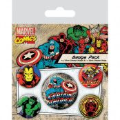 Marvel - Captain America - Pack 5 Badges