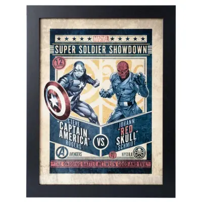 Marvel - Captain America Vs Red Skull - Collector Print '30X40Cm'