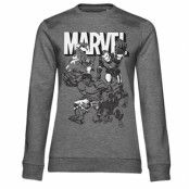 Marvel Characters Girly Sweatshirt, Sweatshirt