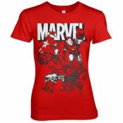 Marvel Characters Girly Tee, T-Shirt