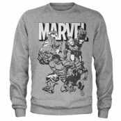 Marvel Characters Sweatshirt, Sweatshirt