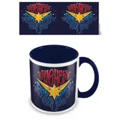 Marvel Coloured InnerCaptain Marvel Blue Mug