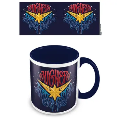 Marvel Coloured InnerCaptain Marvel Blue Mug