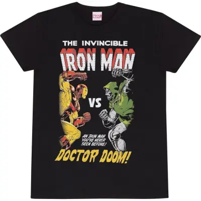 Marvel Comics - Marvel T-shirt - Iron Man vs Doom - S XL - för Herr - svart