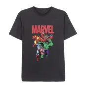 Marvel - Cotton T-Shirt - 4 Characters - Size L