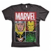 Marvel Distressed Characters T-Shirt, T-Shirt