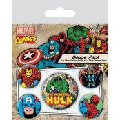 Marvel - Hulk - Pack 5 Badges
