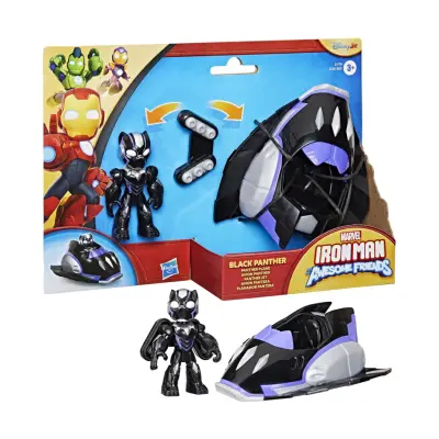 Marvel: Iron Man And His Awesome Friends - Black Panther Panther Plane Vehicle (G1774)
