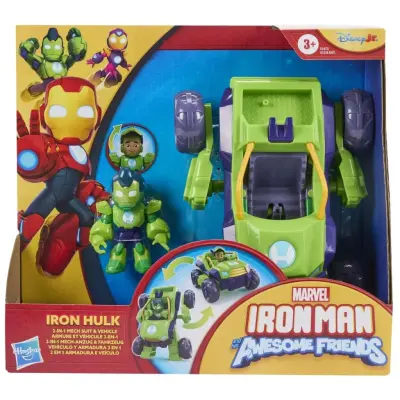 Marvel Iron Man Awesome Friends 2-in-1 Iron Hulk - Iron Man And His Awesome Frien -  Leksaksaffären