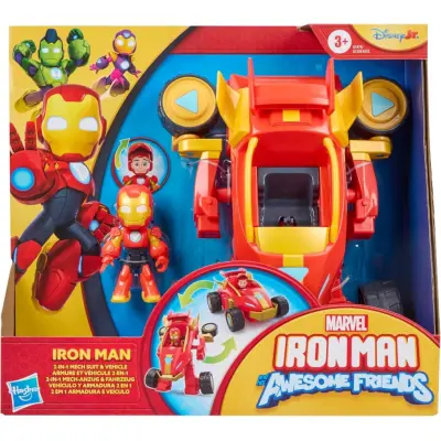 Marvel Iron Man Awesome Friends 2-in-1 Iron Man - Iron Man And His Awesome Frien -  Leksaksaffären