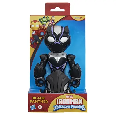 Marvel Iron Man Supersized Figur Black Panther - Iron Man And His Awesome Frien -  Leksaksaffären