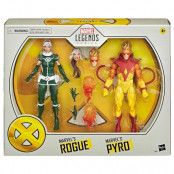 Marvel Legends Pyro and Rogue set 2 figures 15cm