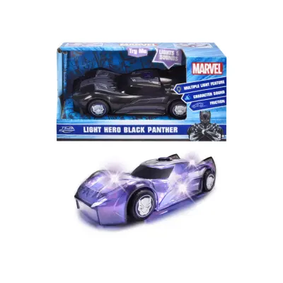 Marvel Light Black Panther Bil 1:32 - Marvel -  Leksaksaffären