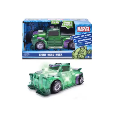 Marvel Light Hero Hulk Bil 1:32 - Marvel -  Leksaksaffären
