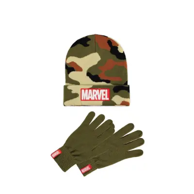 Marvel - Logo - Beanie & Gloves Gift Set