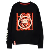 Marvel Loki Logo Text crewneck sweater