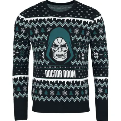 Marvel - Marvel Christmas jumper - Dr. Doom - S XXL - för Herr - flerfärgad