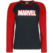 Marvel - Marvel Sweatshirt - Barn - Marvel Logo - 116 - för barn - svart/röd