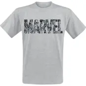 Marvel - Marvel T-shirt - Disney 100 - Logo - S XL - för Herr - grå