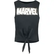 Marvel - Marvel Topp - Logo Leo - S XXL - för Dam - svart