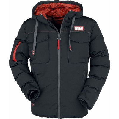 Marvel - Marvel Vinterjacka - Marvel Logo - S M - för Herr - svart