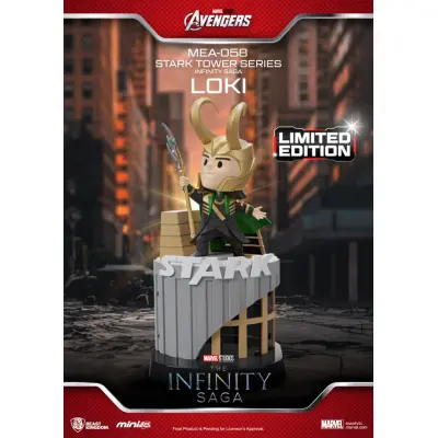 Marvel Mini Egg Attack Figures The Infinity Saga Stark Tower series Loki 12 cm
